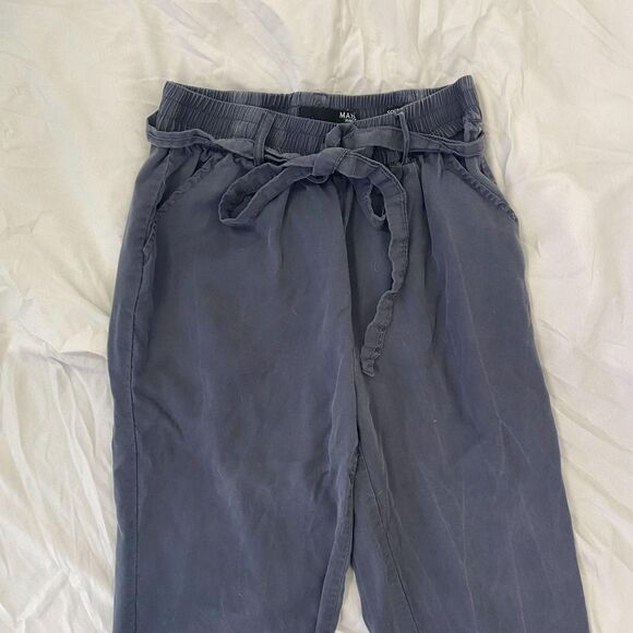 Max Jeans Early 2000's Soft Grunge Dark Gray Jogger Cinched Pants XS - Picture 4 of 6